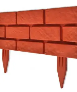 vidaXL Lawn Divider with Brick Design 11 pcs