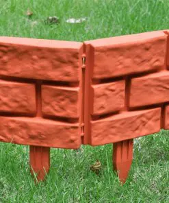 vidaXL Lawn Divider with Brick Design 11 pcs