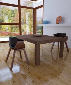 vidaXL Dining Chairs 2 pcs Bent Wood and Faux Leather