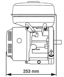 vidaXL Petrol Engine 6.5 HP 4.8 kW Black