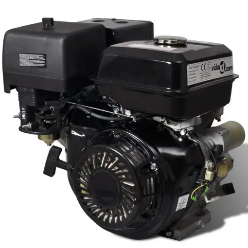 vidaXL Petrol Engine 15 HP 9.6 kW Black