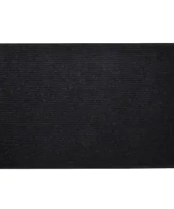 Black PVC Door Mat 90 x 120 cm
