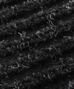 Black PVC Door Mat 90 x 120 cm