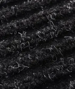 Black PVC Door Mat 120 x 180 cm