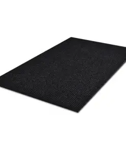 Black PVC Door Mat 120 x 180 cm