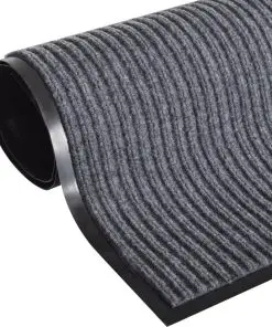 Grey PVC Door Mat 90 x 120 cm
