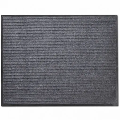 Grey PVC Door Mat 90 x 150 cm