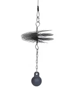 vidaXL Round Chimney Cleaning Brush Dia. 25 cm