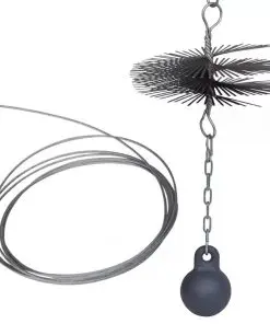 vidaXL Round Chimney Cleaning Brush Dia. 25 cm