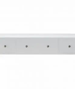 vidaXL Four-drawer Cabinet White Wood
