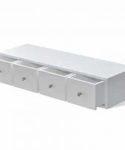 vidaXL Four-drawer Cabinet White Wood