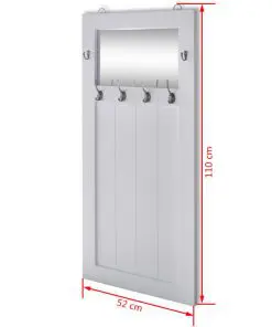 Coat Rack with Mirror