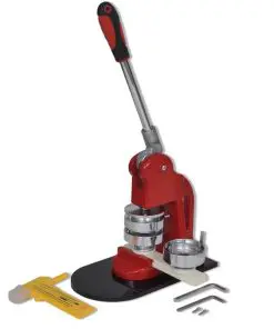 vidaXL Badge Maker Machine with 44 mm Mold and Circle Cutter