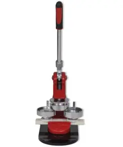 vidaXL Badge Maker Machine with 44 mm Mold and Circle Cutter
