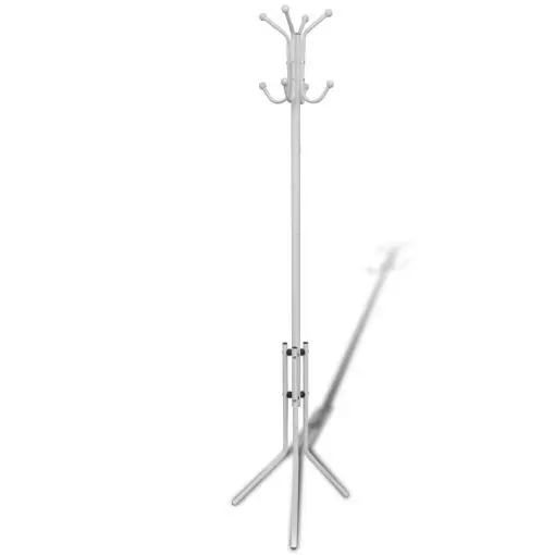 vidaXL Coat Stand Metal White