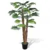 vidaXL Artificial Fan Palm Tree with Pot 180 cm vidaXL Artificial Fan Palm Tree with Pot 180 cm