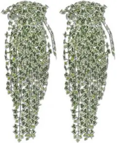 vidaXL 2 pcs Variegated Artificial Ivy Bush 90 cm