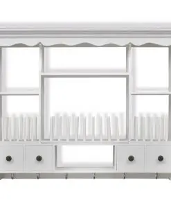 vidaXL Wooden Kitchen Wall Cabinet White