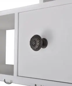 vidaXL Wooden Kitchen Wall Cabinet White