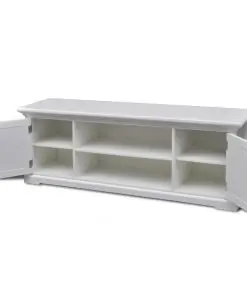 White Wooden TV Stand