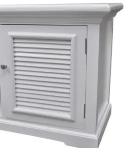 White Wooden TV Stand