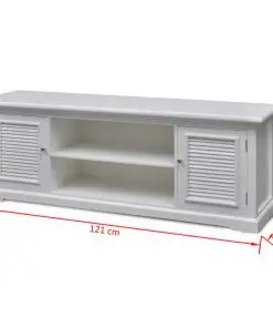 White Wooden TV Stand