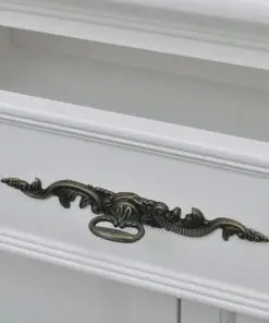 vidaXL Wooden Cabinet with 2 Doors 1 Drawer White