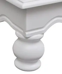 vidaXL Wooden Cabinet with 2 Doors 1 Drawer White