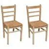 vidaXL Dining Chairs 2 pcs Pinewood