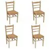 vidaXL Dining Chairs 4 pcs Pinewood vidaXL Dining Chairs 4 pcs Pinewood
