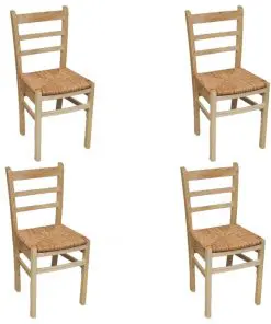 vidaXL Dining Chairs 4 pcs Pinewood vidaXL Dining Chairs 4 pcs Pinewood