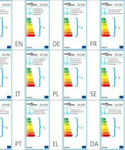 vidaXL Antique White Metal Chandelier 8 x E14 Bulbs