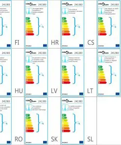 vidaXL Antique White Metal Chandelier 8 x E14 Bulbs