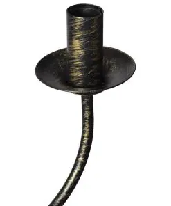 vidaXL Antique Black Metal Chandelier 8 x E14 Bulbs