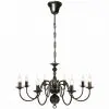 vidaXL Antique Black Metal Chandelier 8 x E14 Bulbs vidaXL Antique Black Metal Chandelier 8 x E14 Bulbs