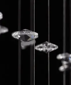 vidaXL Ceiling Lamp with Glittering Glass Crystal Beads 8 x G9 29 cm