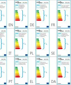 vidaXL Ceiling Lamp with Glittering Glass Crystal Beads 8 x G9 29 cm