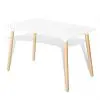 vidaXL Dining Table MDF Rectangular White