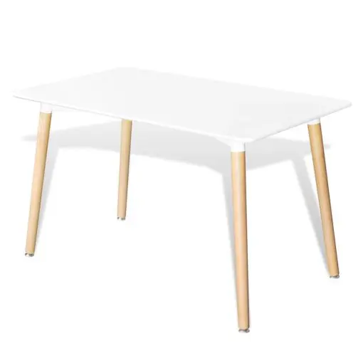 vidaXL Dining Table MDF Rectangular White