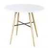 vidaXL Dining Table MDF Round White vidaXL Dining Table MDF Round White