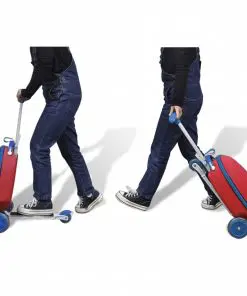 vidaXL Scooter with Trolley Case for Children Red