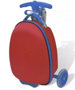 vidaXL Scooter with Trolley Case for Children Red
