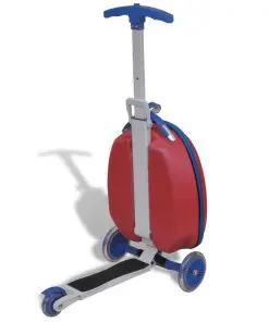 vidaXL Scooter with Trolley Case for Children Red