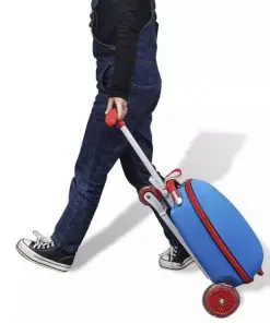 vidaXL Scooter with Trolley Case for Children Blue
