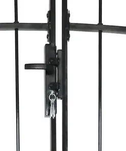 Double Door Fence Gate with Spear Top 300 x 175 cm