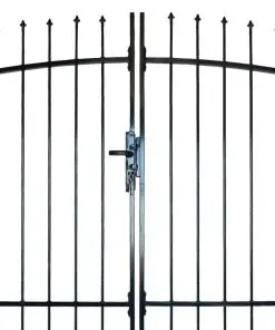 Double Door Fence Gate with Spear Top 300 x 225 cm
