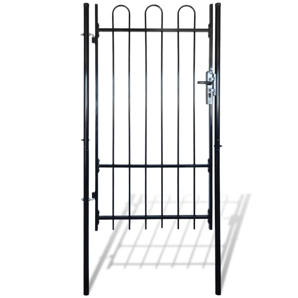 Fence Gate with Hoop Top 100 x 175 cm