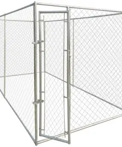 vidaXL Outdoor Dog Kennel 4x2x2 m