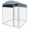 vidaXL Outdoor Dog Kennel with Canopy Top 2x2x2.4 m vidaXL Outdoor Dog Kennel with Canopy Top 2x2x2.4 m