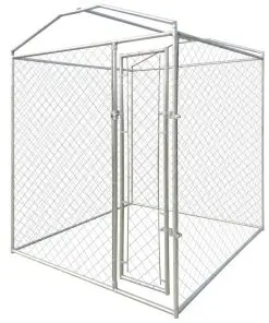 vidaXL Outdoor Dog Kennel with Canopy Top 2x2x2.4 m